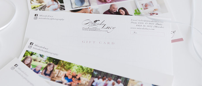 Perth Photography Photographer Giftcard